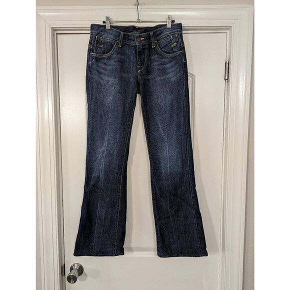 Citizens of Humanity Low Rise Flare Jeans women's size 28 dark wash trouser boot - Picture 1 of 10